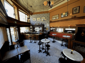 Comstock Saloon restaurant interior in San Francisco's North Beach neighborhood