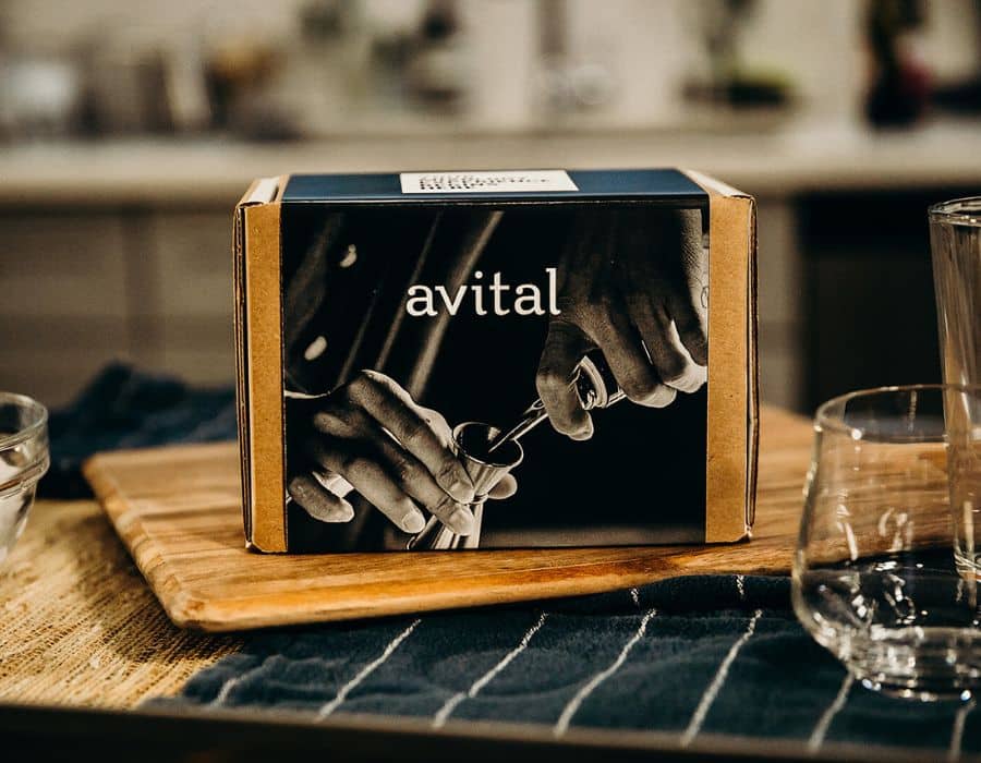 avital cocktail kit sitting on table