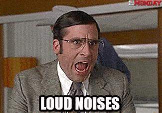 loud noise gif from anchorman