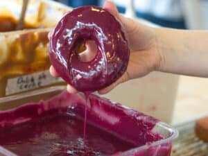 Internet.-Venice-Beach-Food-Tour.-Dipping-Blueberry-bourbon-Basil-Donuts