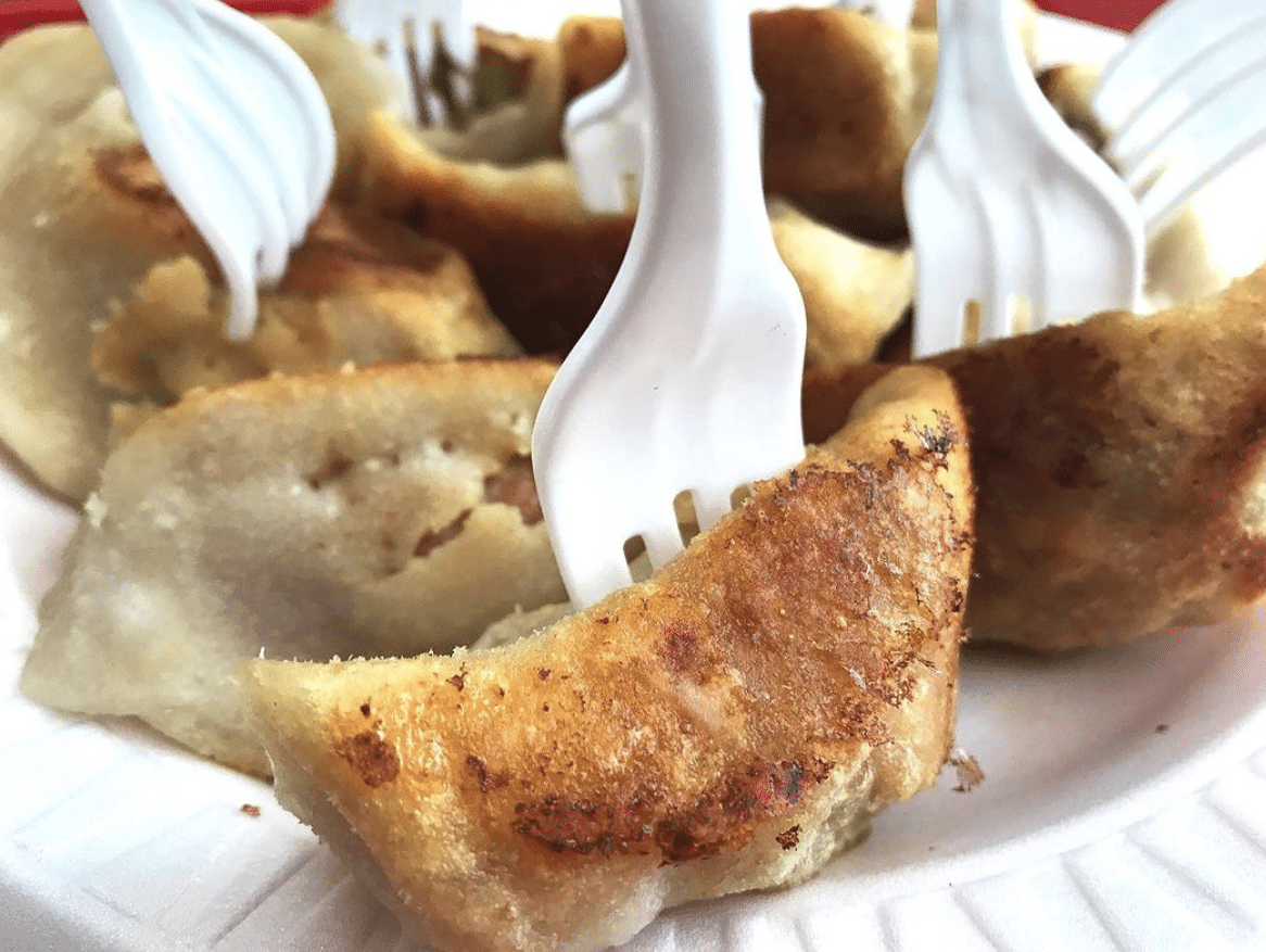 dumplings served during ahoy ny chinatown tour