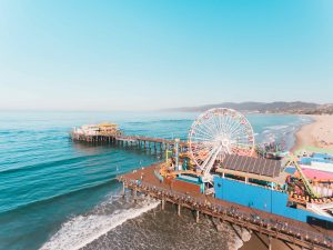 los angeles famous places to visit walking along the santa monica pier