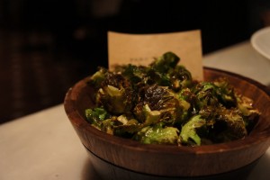 Brussel Sprout chips at Park Tavern restaurant in San Francisco