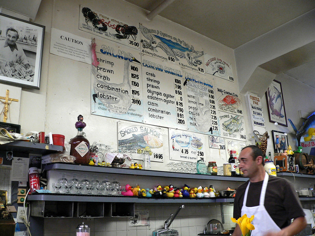 eating at swan oyster depot is on our list of 10 Things Everyone Should Do In SF Before They Die