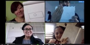 group video screenshot during virtual team building