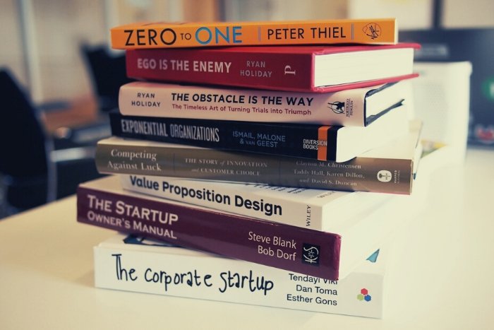 stack of books virtual thank you ideas for clients