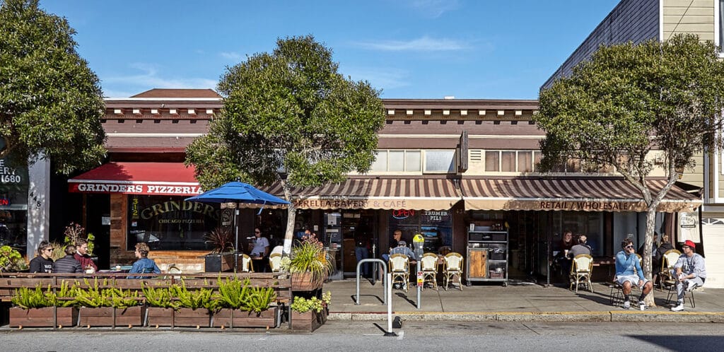 exterior shot of cinderella bakery in san francisco