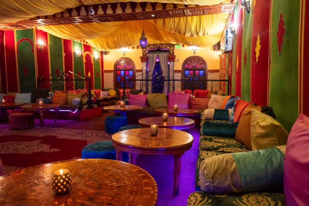 restaurant interior of el mansour in san francisco