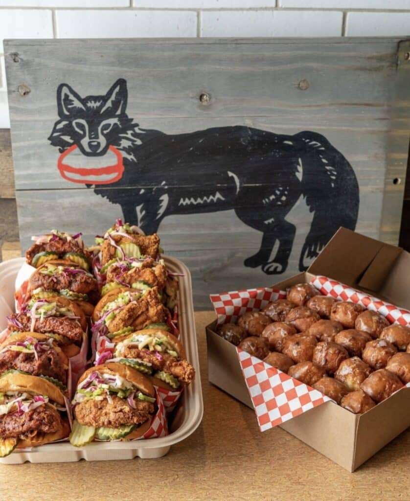 food displayed at the bird in san francisco