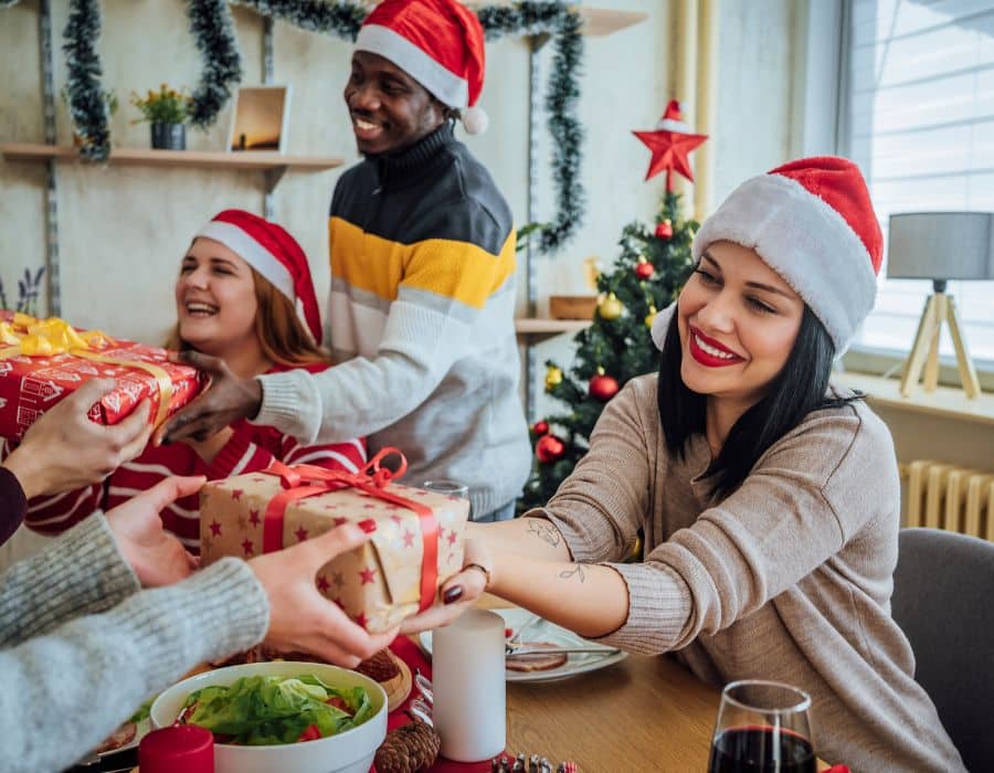 gift exchange in the office for work holiday party