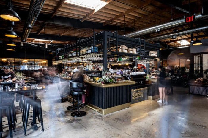 bike shed motor co la restaurant with private dining room