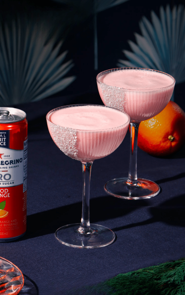 blood orange winter fizz - zero proof mocktail kit for virtual happy hour