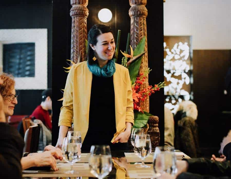 avital hosting dining experiences event