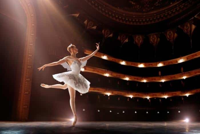 ballerina dances in the nutcracker