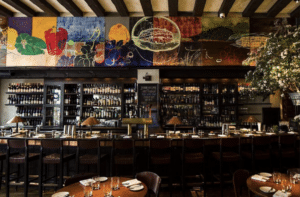 Interior of gramercy tavern restaurant in nyc on a michelin food tour