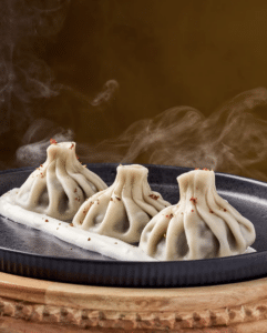 beef dumplings served at meama nyc in the east village
