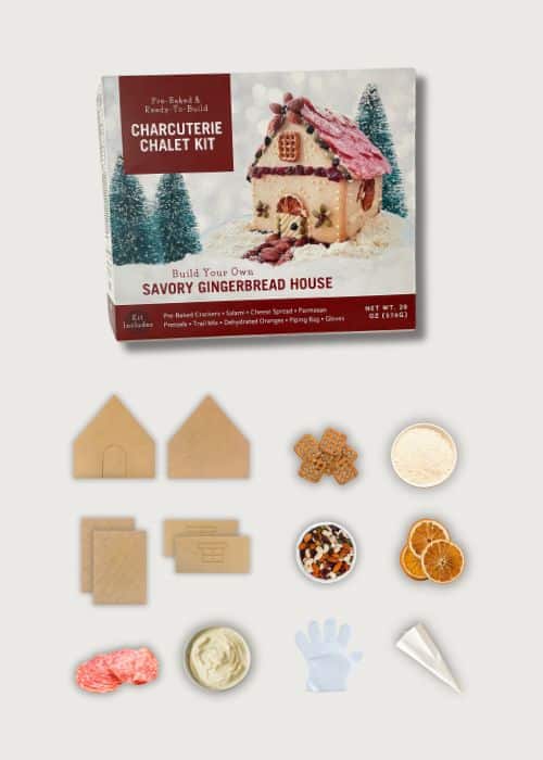 ingredients included in charcuterie chalet kit