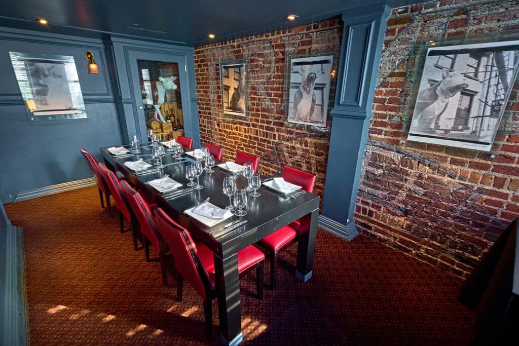 Private dining room at Old Homestead Steakhouse NYC