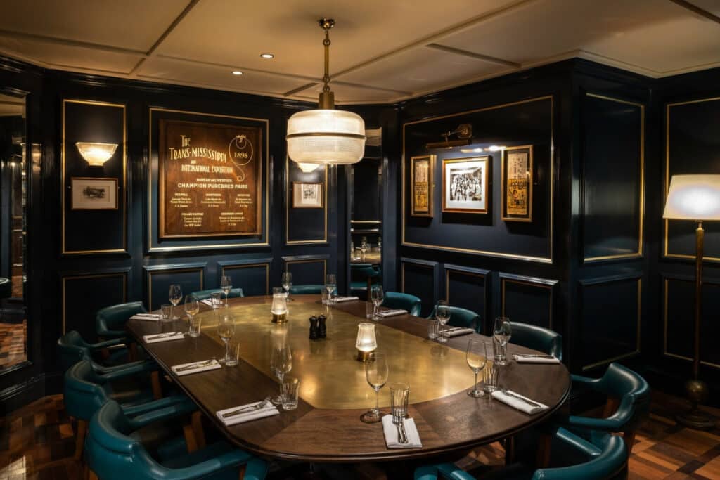 Private dining room at the Hawksmoor