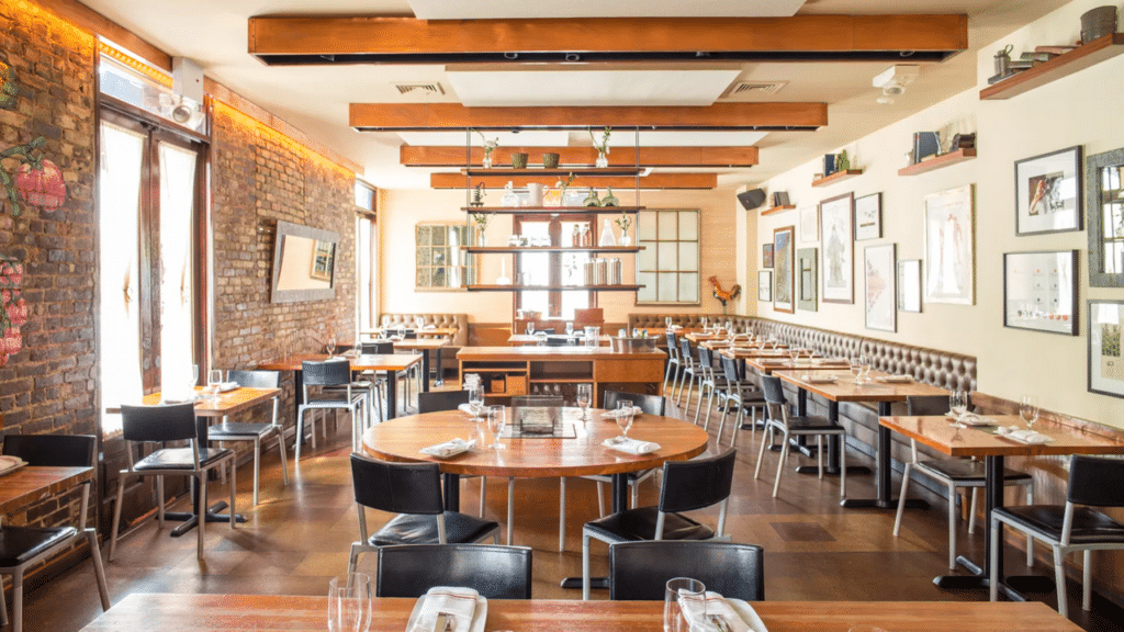 hearth restaurant interior via open table