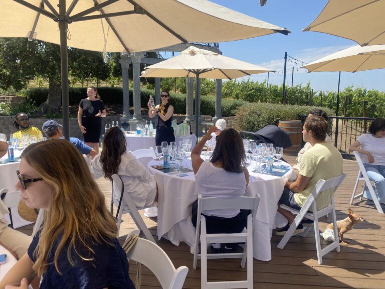 group shot during water tasting