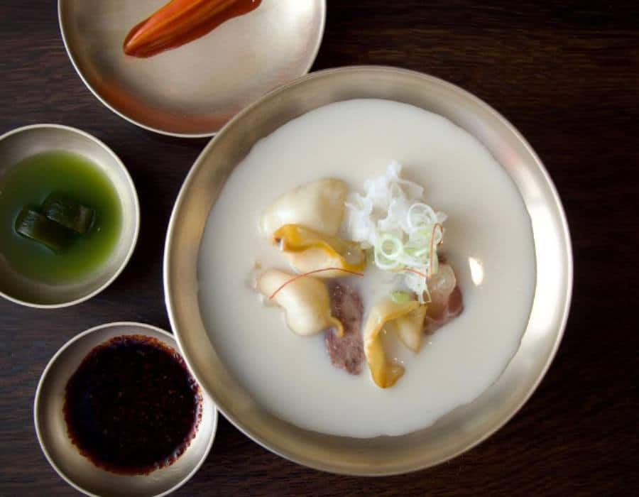 food served at benu restaurant in sf