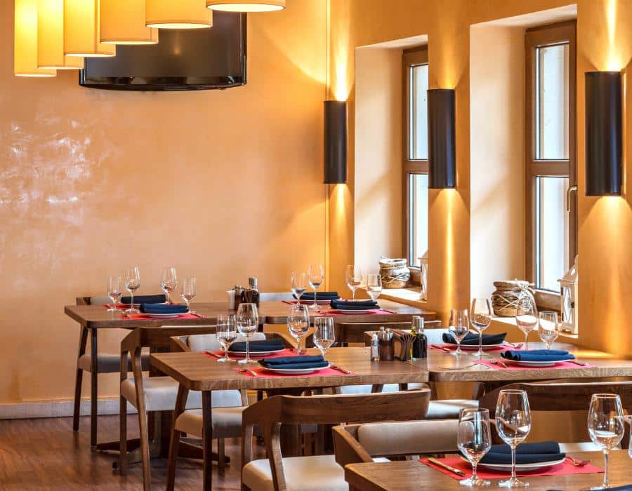 modern private dining room
