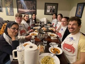 team building event at north beach restaurant