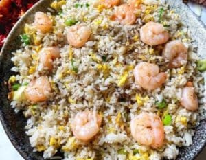 Shrimp Fried Rice with Black Truffle