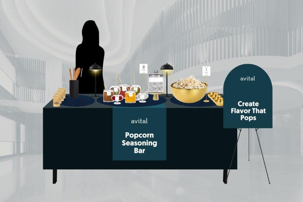 popcorn seasoning bar mockup