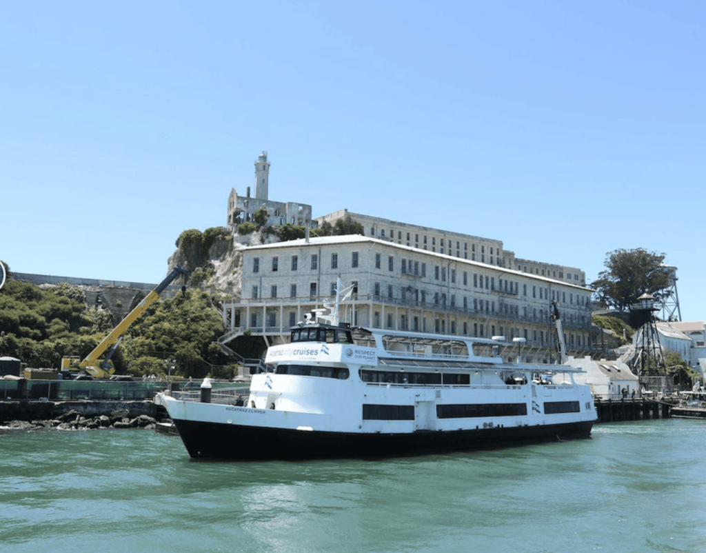 boat touring alcatraz in san francisco