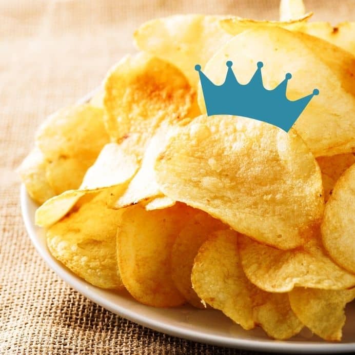 potato chip with crown