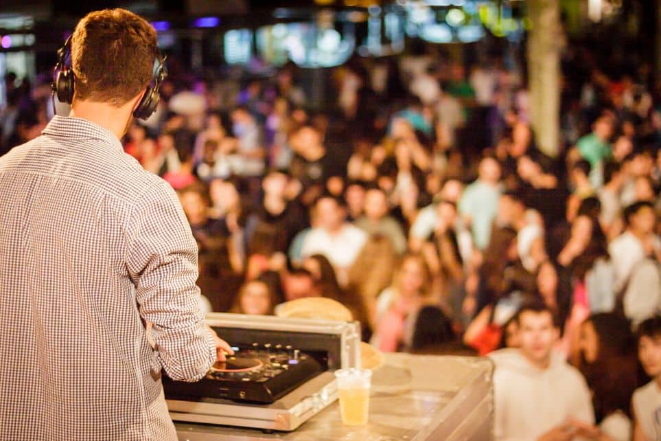 dj performing at corporate event