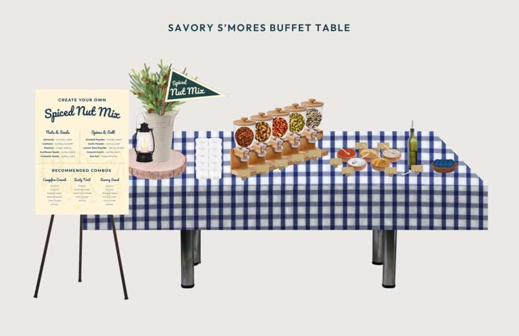 spiced nut mix table mockup