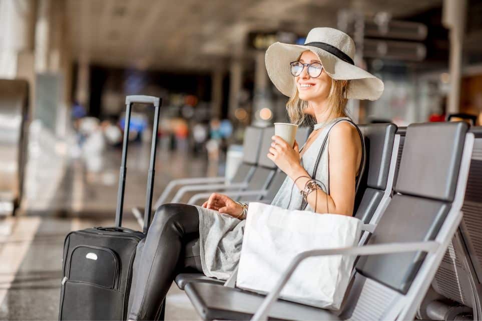 women sitting drinking coffee, one of the best things to do near LaGuardia airport