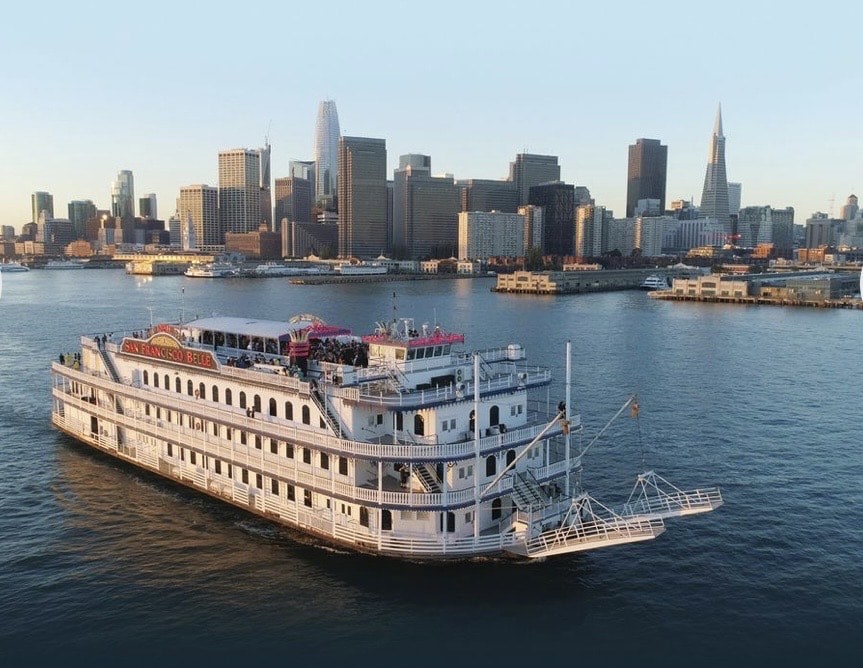 A City Experience's cruise ship on the San Francisco Bay
