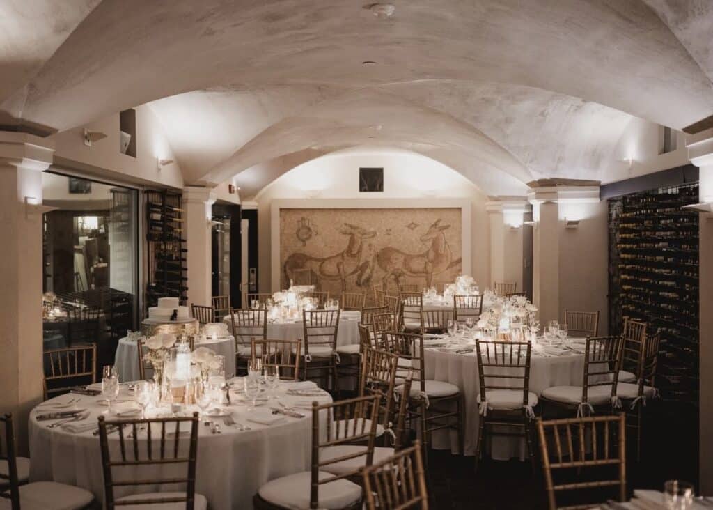 Private room in the wine cellar at Mooo.... Beacon Hill Boston