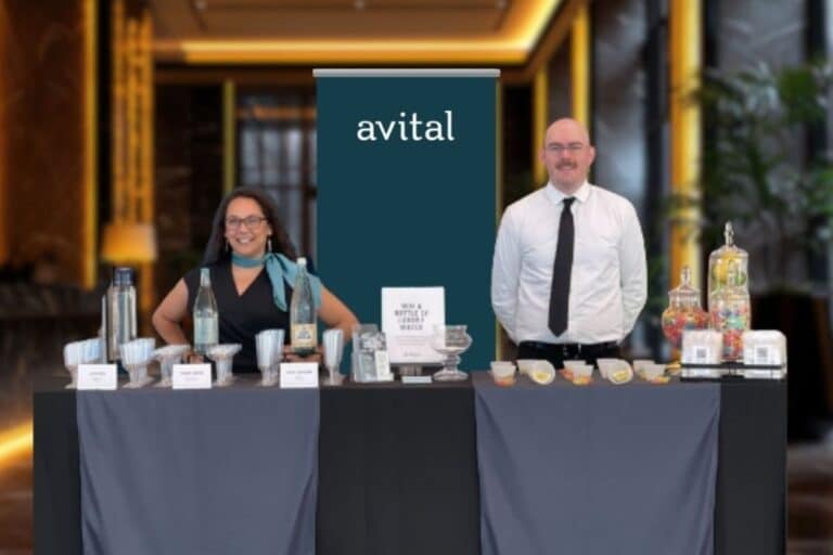 avital hosts set up for tongue twister tasting bar