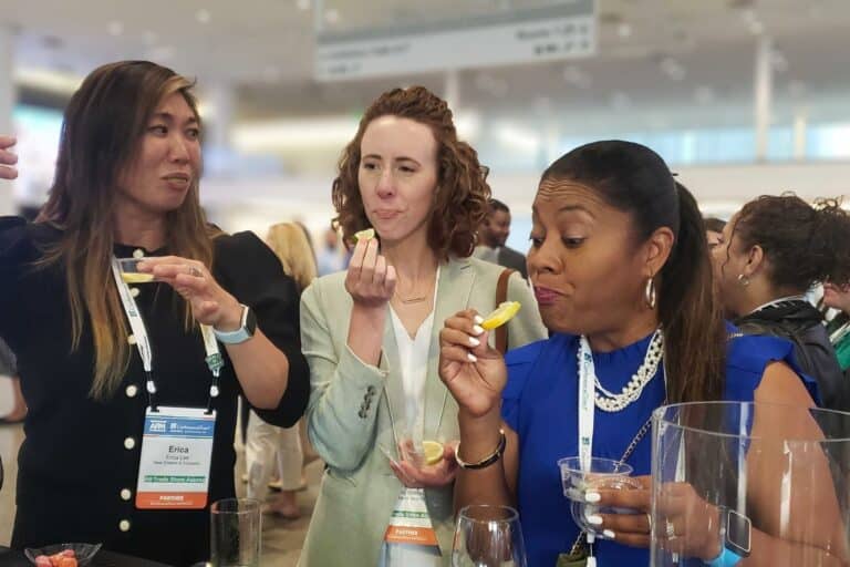 women at conference flavor tripping