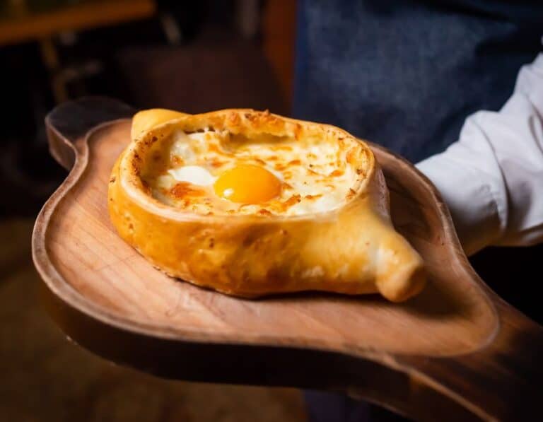 Khachapuri served during chelsea food tour