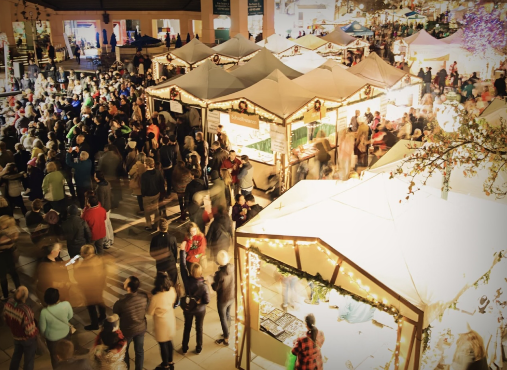 Mountainview residents enjoy the sights and sounds of the german holiday market