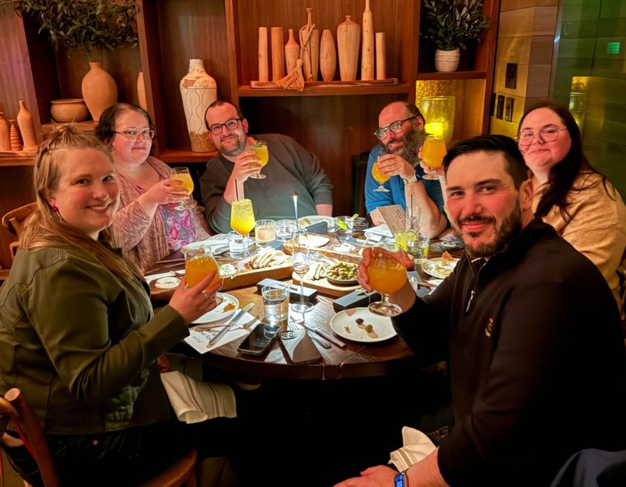 guest enjoying boston interactive meal with avital