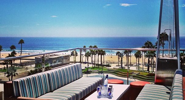 view from The High Rooftop Lounge in Venice