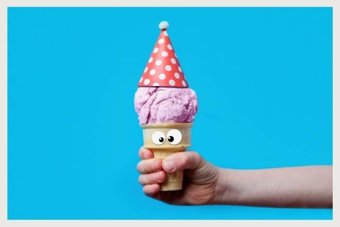have an ice cream party for unique virtual events