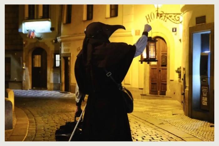 tour with plague doctor