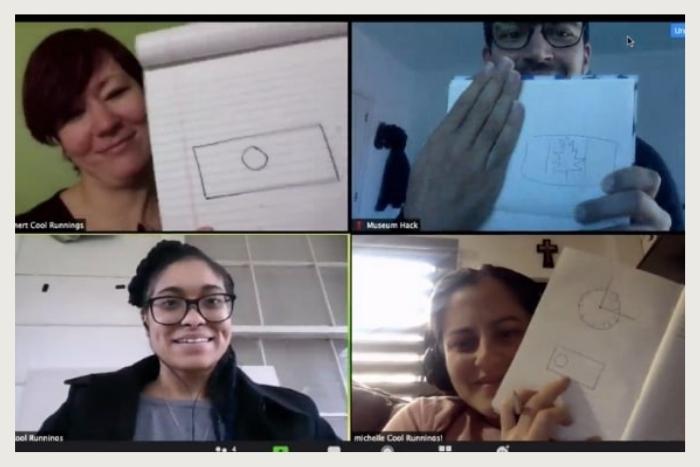 zoom group during storytelling workshop virtual event