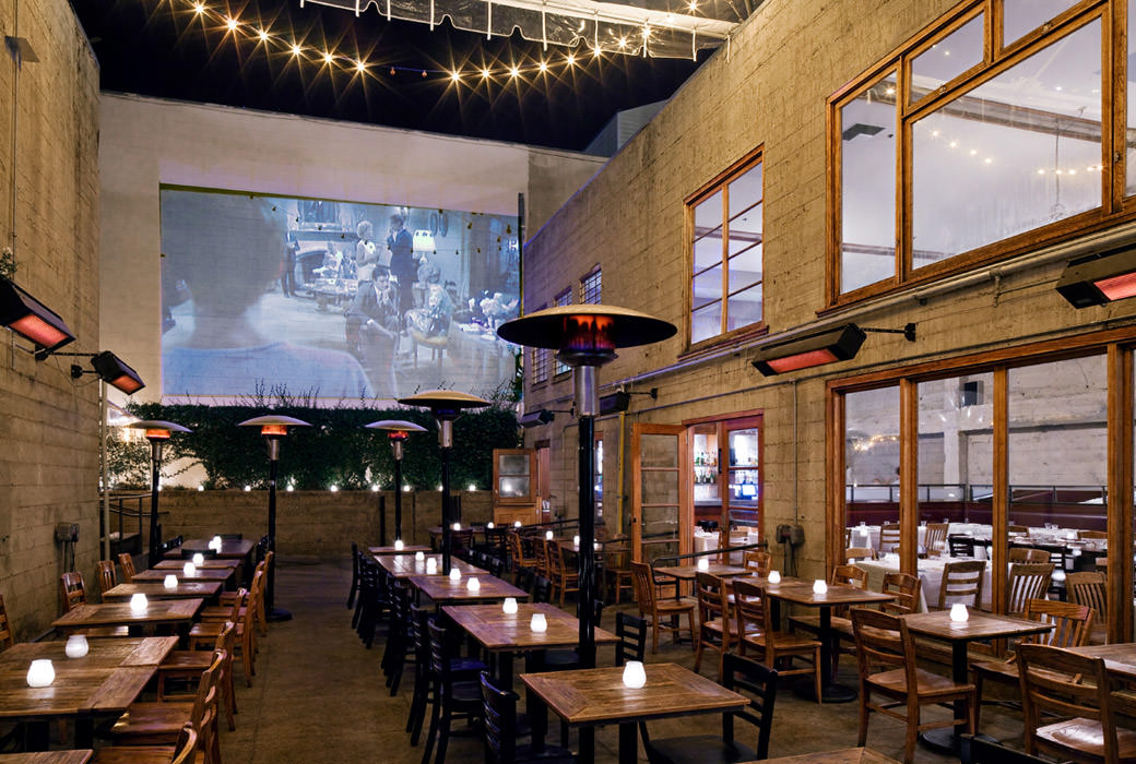 unique dining experience at Foreign Cinema Restaurant in San Francisco