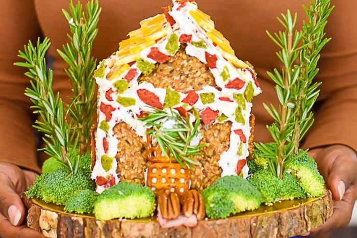 charcuterie-chalet-with-broccoli-instead-of-snow