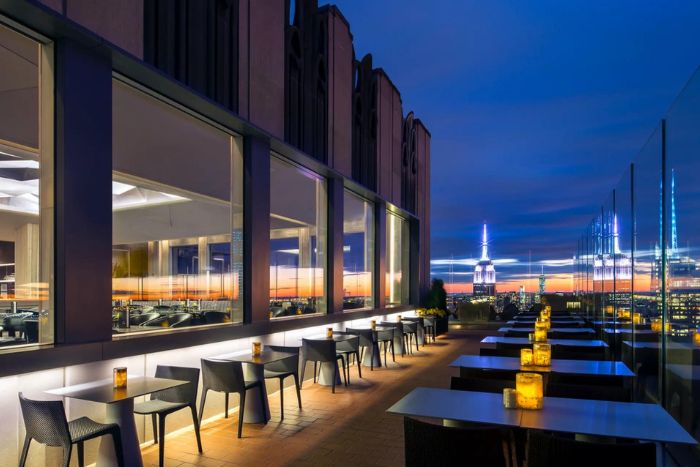 instagrammable views at bar sixty five